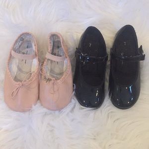 Toddler tap and ballet shoes
